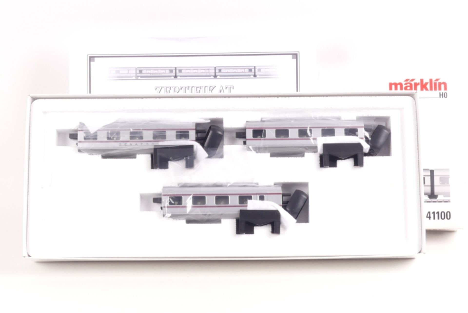 Märklin 41100, dreiteilige Ergänzung zum Tages-Gliederzug VT 10.5 "SENATOR" der DB, sehr gut erha