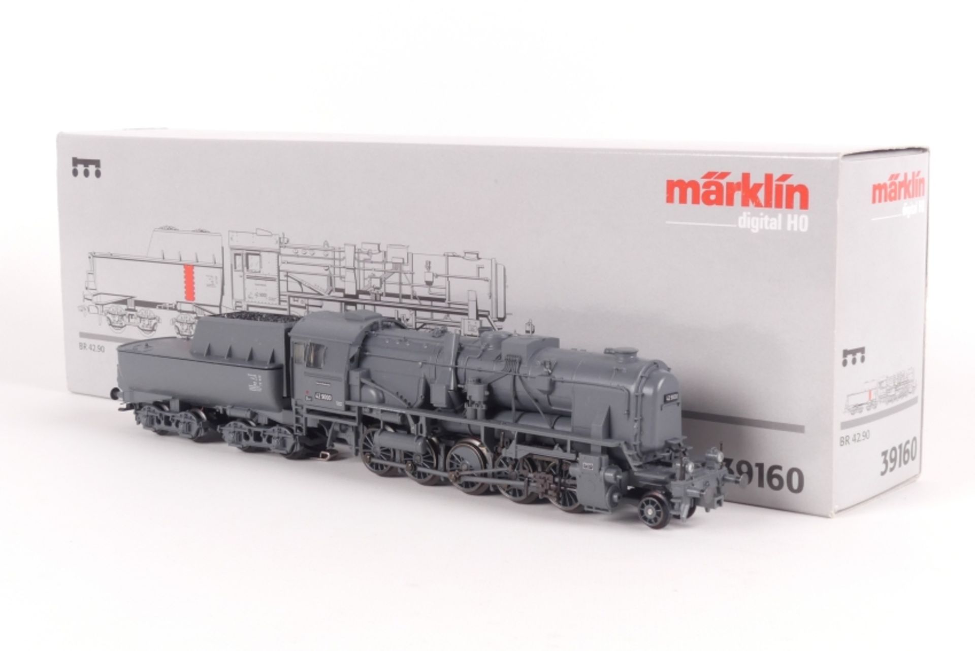 Märklin 39160, Dampflokomotive "42 9000" der DB, Franoc-Crosti-Abgasvorwärmer, C-Sinus-Motor, fx-