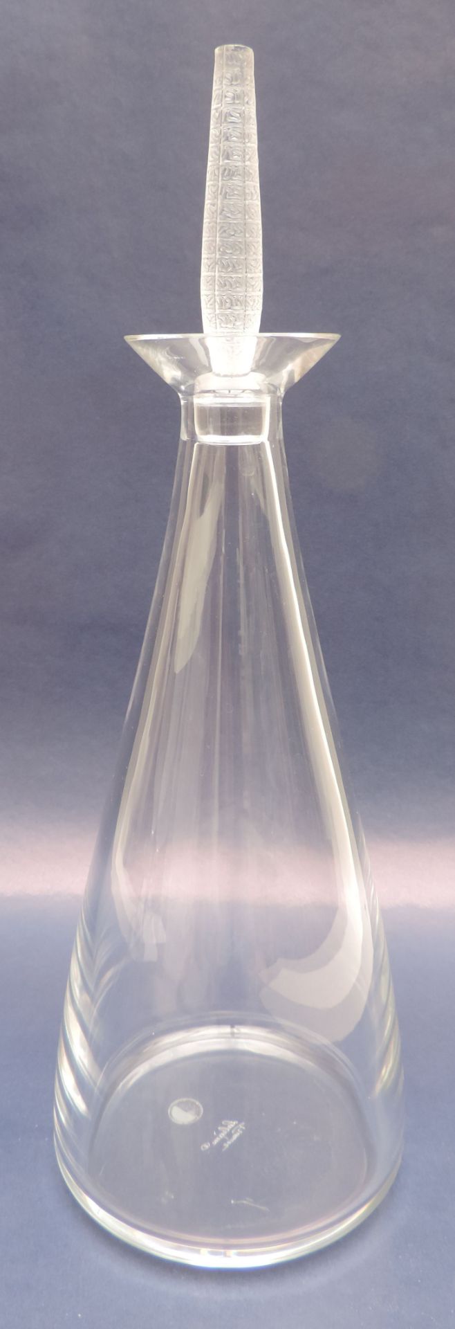 KARAFFE, Manuf René Lalique, Frankreich, Kristall, "Louvre", Entw Marie-Claude Lalique 1998,