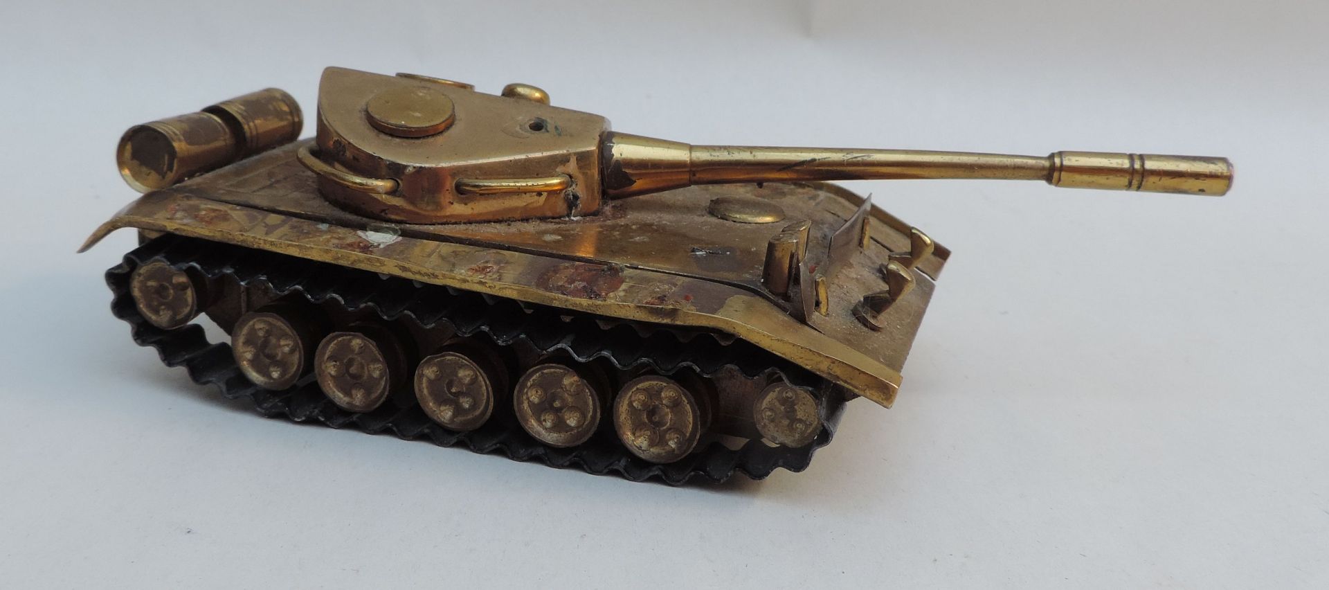 PANZERMODELL, Messing und Stahl, Art Königstiger, 4 x 16 x 6,5