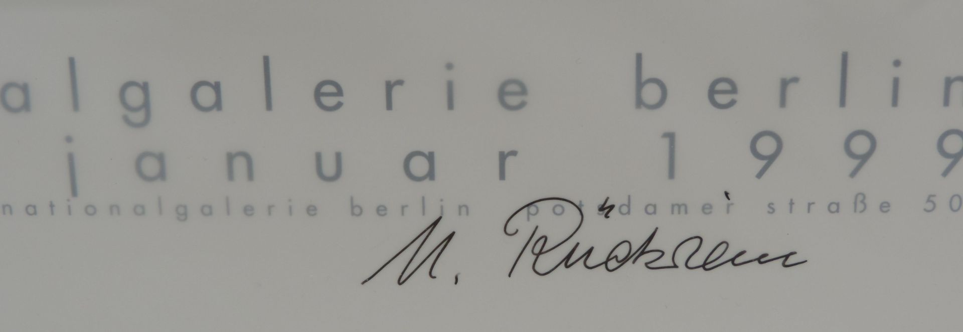 RÜCKRIEM, Ullrich, *30.9.1938 Düsseldorf, Steinmetzlehre, lebt u arb Köln/London, Prof Hochschule - Image 2 of 2