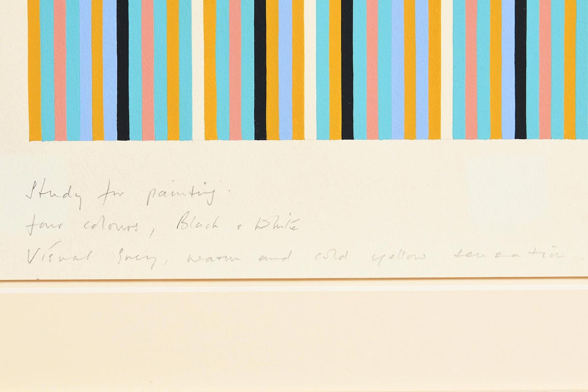 Bridget Riley (b.1931) British (R 2014) Study For Painting Four Colours, Black and White, Visual - Image 4 of 8