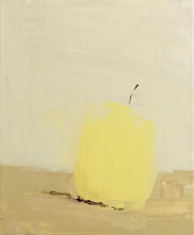 Pat Harris (b.1953) Pear (2003) oil on linen signed, titled and dated verso 60 x 50cm (23.6 x 19.
