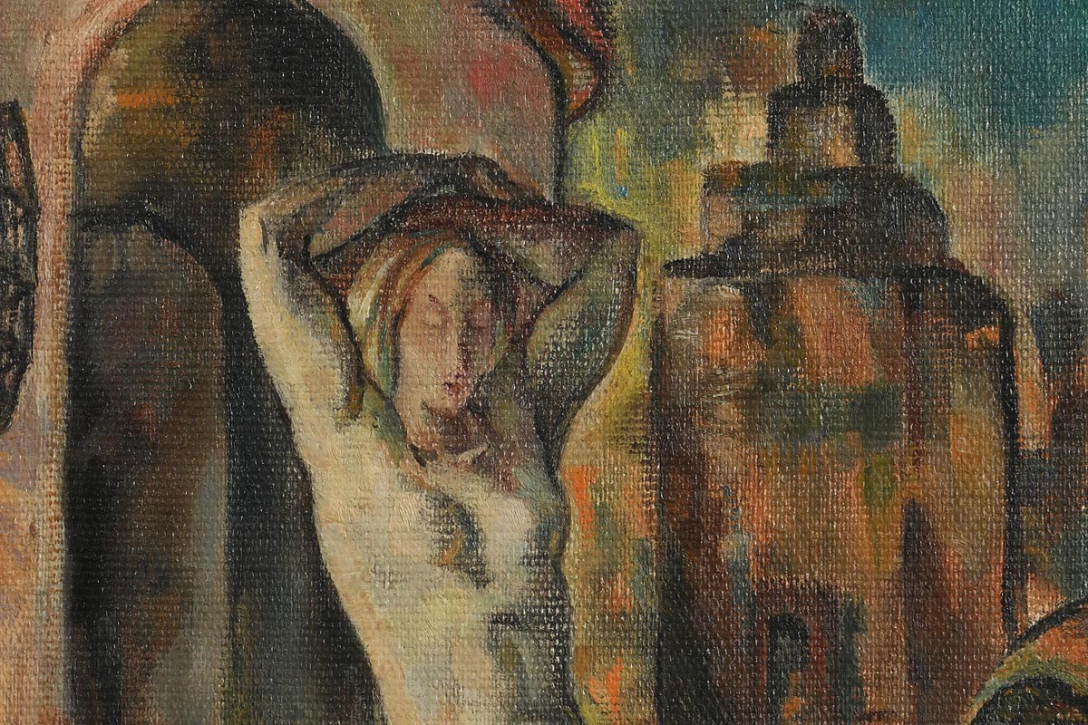 Mary Swanzy HRHA (1882-1978) Sleep Walker (1941) oil on canvas signed lower right and dated '41 46 x - Image 8 of 8