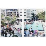 Massimo Vitali (b.1944) Italian Sagamore (2002) offset lithographs in colours (2) - diptych -