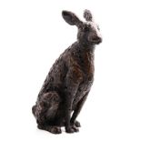 Stephen McKeown (b.1951) Sitting Hare (2006) bronze - numbered 6 from an edition of 8 signed,