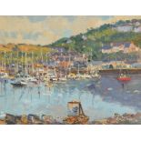 Liam Treacy RHA (1934-2005) Kinsale with Easel oil on canvas signed lower right 35½ x 45½cm (14 x