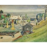 Harry Aaron Kernoff RHA (1900-1974) Old Village Milltown, Dublin (1935) watercolour signed lower