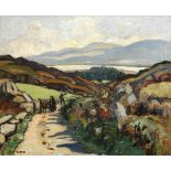 Letitia Marion Hamilton RHA (1878-1964) The Mountain Road, West Cork oil on canvas signed with