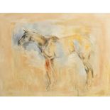 Basil Blackshaw HRHA RUA (1932-2016) Grey Mare oil on canvas signed lower left 101½ x 132½cm (40 x