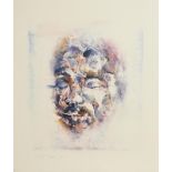 Louis Le Brocquy HRHA (1916-2012) Head of Nelson Mandela (1983) limited edition lithograph -