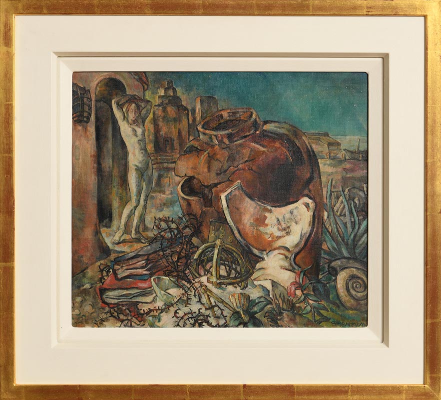 Mary Swanzy HRHA (1882-1978) Sleep Walker (1941) oil on canvas signed lower right and dated '41 46 x - Image 2 of 8