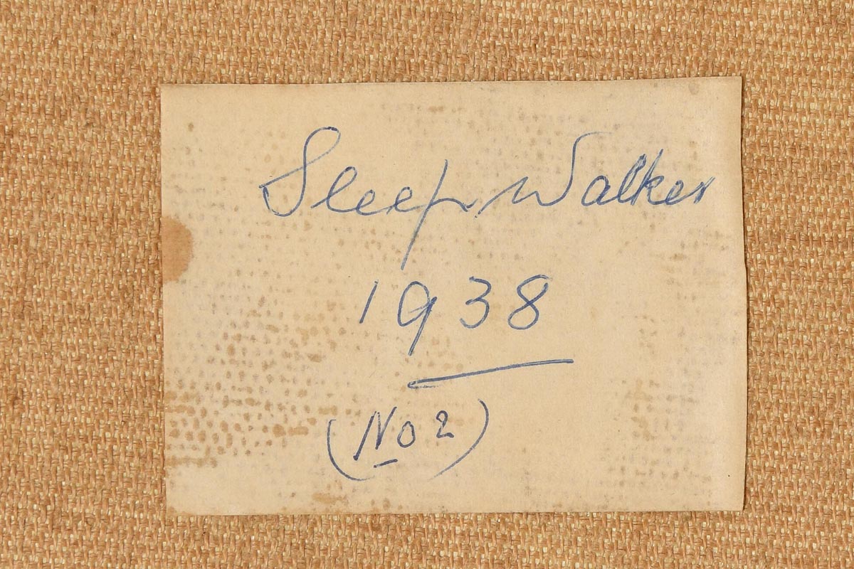 Mary Swanzy HRHA (1882-1978) Sleep Walker (1941) oil on canvas signed lower right and dated '41 46 x - Image 6 of 8