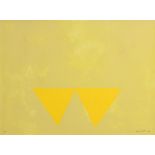 William Scott OBE RA (1913-1989) First Triangles (1972) limited edition silkscreen - number 1 from