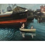 Henry Robertson Craig RHA RUA (1916-1984) Orkney Trader oil on canvas signed lower left 51 x 61cm (