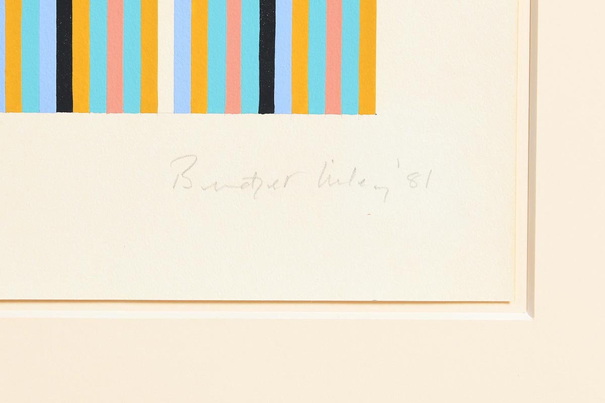 Bridget Riley (b.1931) British (R 2014) Study For Painting Four Colours, Black and White, Visual - Image 3 of 8