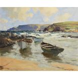 Maurice Canning Wilks ARHA RUA (1911-1984) Easterly Winds, Antrim Coast oil on canvas signed lower