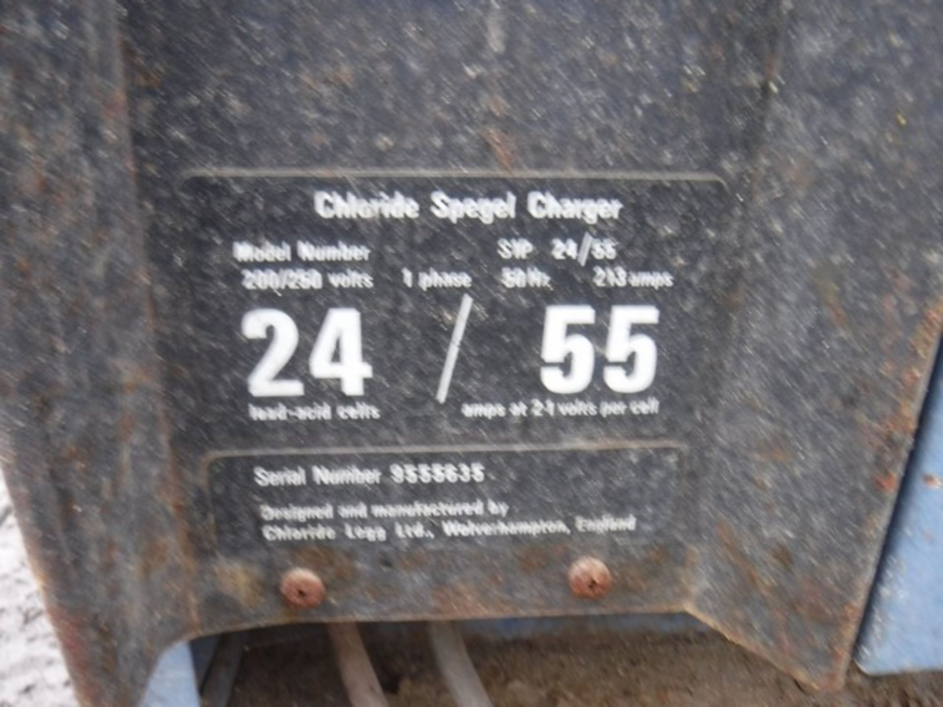 CHLORIDE SPEGEL FORKLIFT BATTERY CHARGER MODEL - 200/250 VOLTS - Image 3 of 14