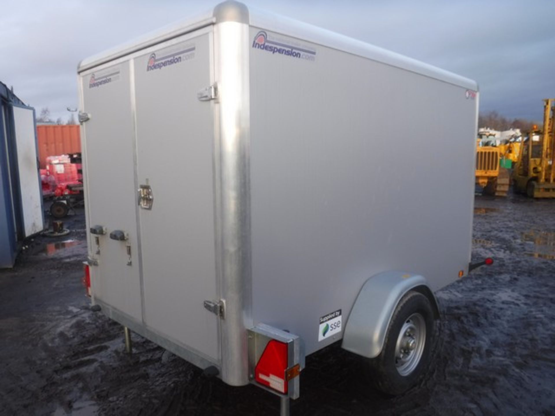 BOX TRAILER 8FTx5FT SINGLE AXLE - NO KEY ASSET NO. - 758-S504 - Image 8 of 14