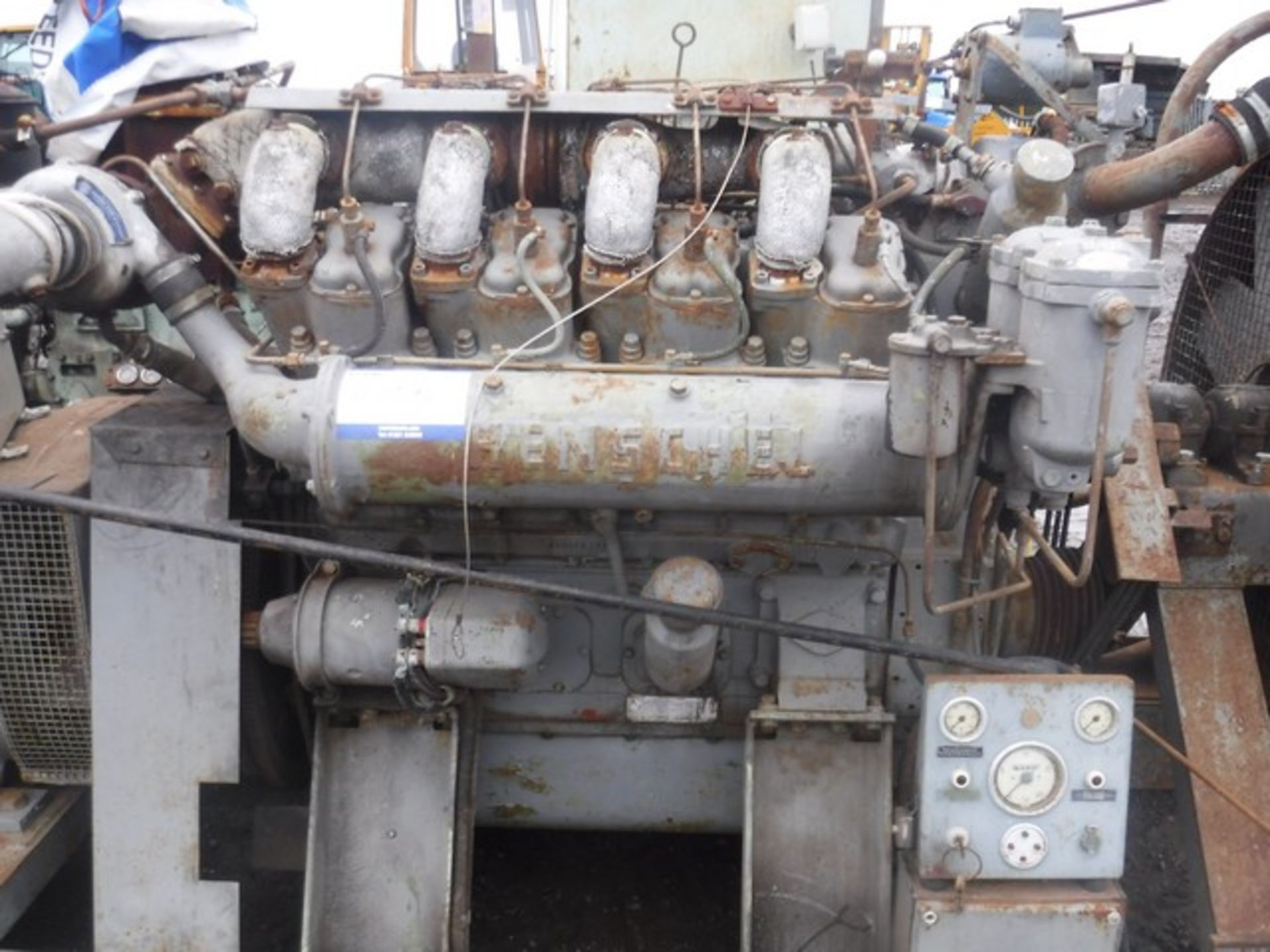 HENSCHEL DIESEL GENERATOR V8 TWIN TURBO ENGINE 525 hrs (NOT VERIFIED) - Image 6 of 21