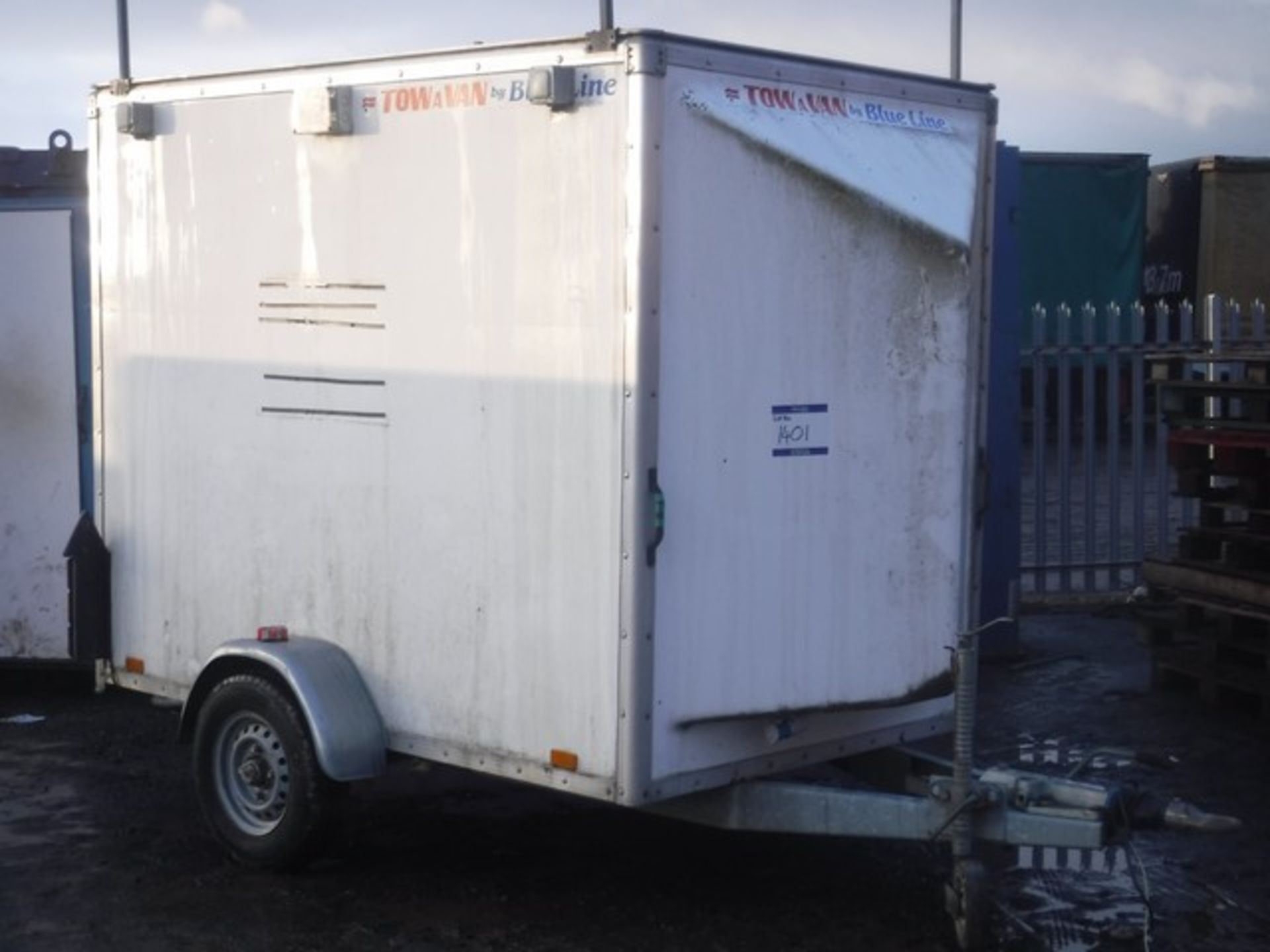 BOX TRAILER 8FTx5FT SINGLE AXLE VIN - SA9BL7271GB140YR - NUMBER 3 - Image 3 of 17