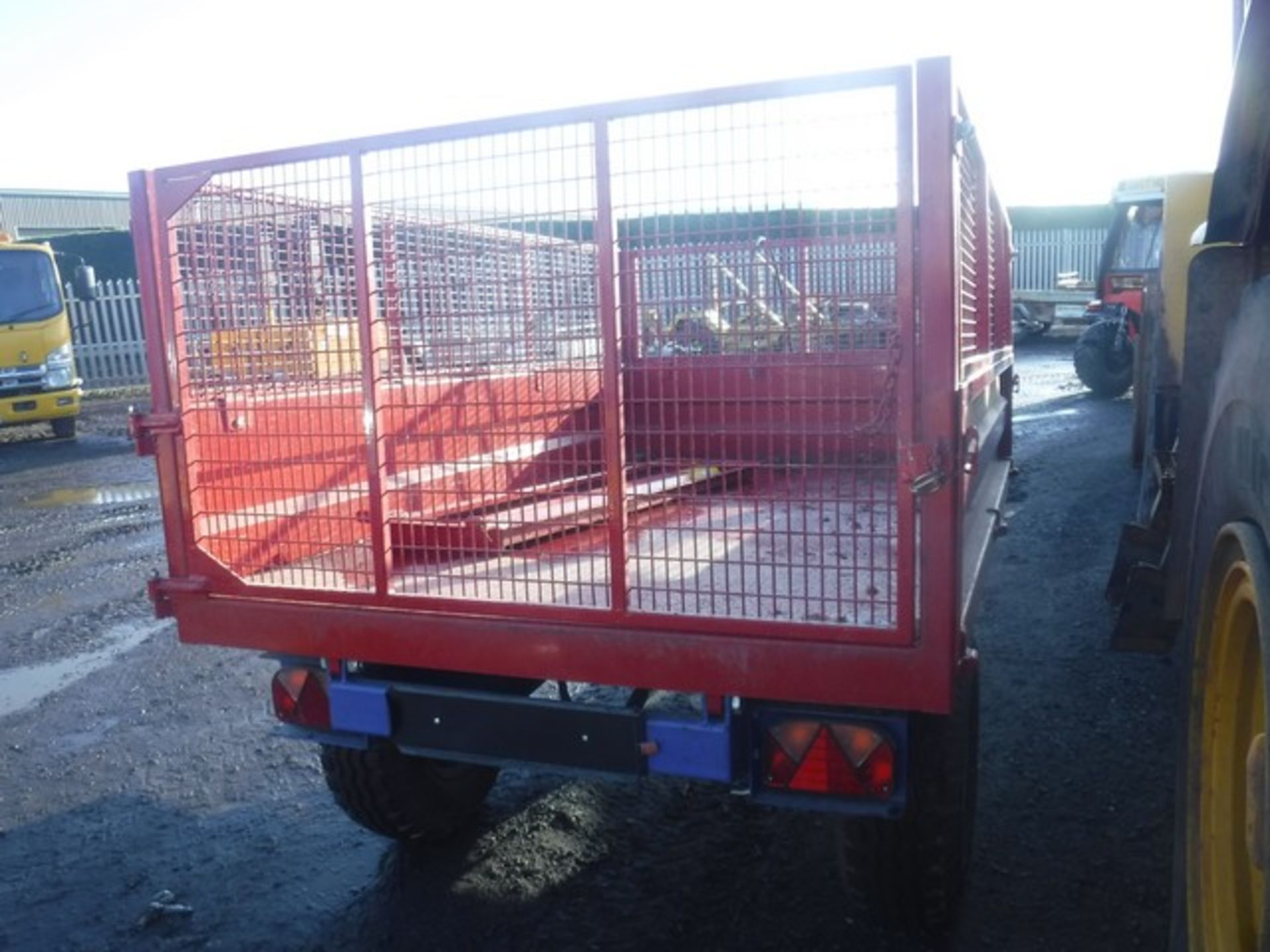 MARSHALL SINGLE AXLE CAGED TIPPER TRAILER - Image 6 of 7