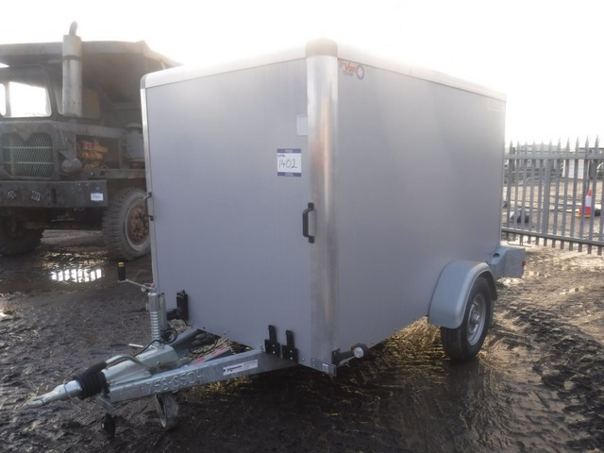 BOX TRAILER 8FTx5FT SINGLE AXLE - NO KEY ASSET NO. - 758-S504 - Image 3 of 14