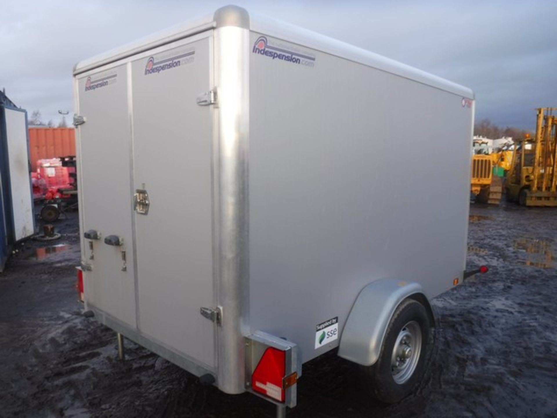 BOX TRAILER 8FTx5FT SINGLE AXLE - NO KEY ASSET NO. - 758-S504 - Image 10 of 14