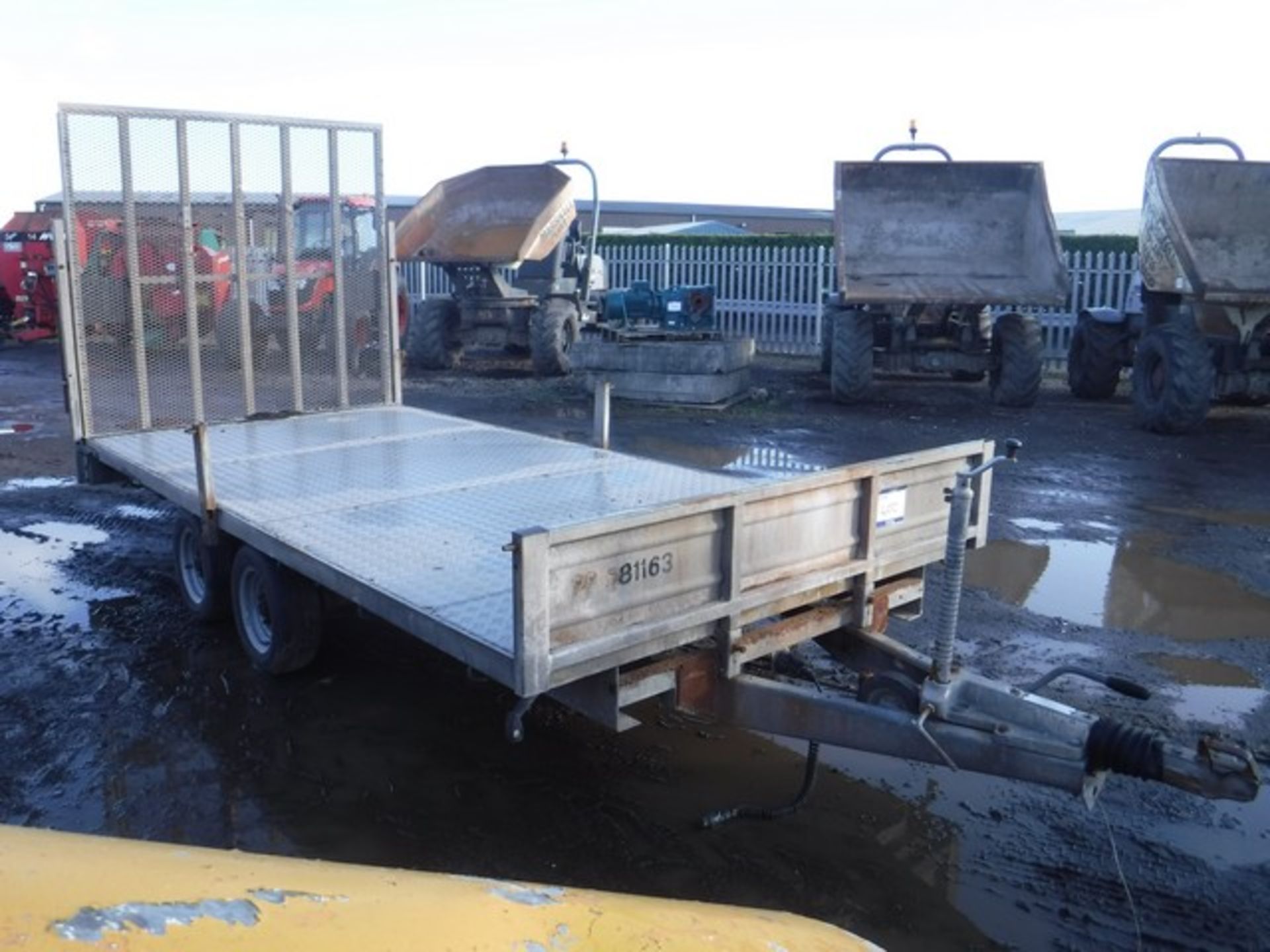 INDESPENSION TWIN AXLE TRAILER C/W RAMPS 12FT x 6FT SN - 182172 - Image 2 of 6