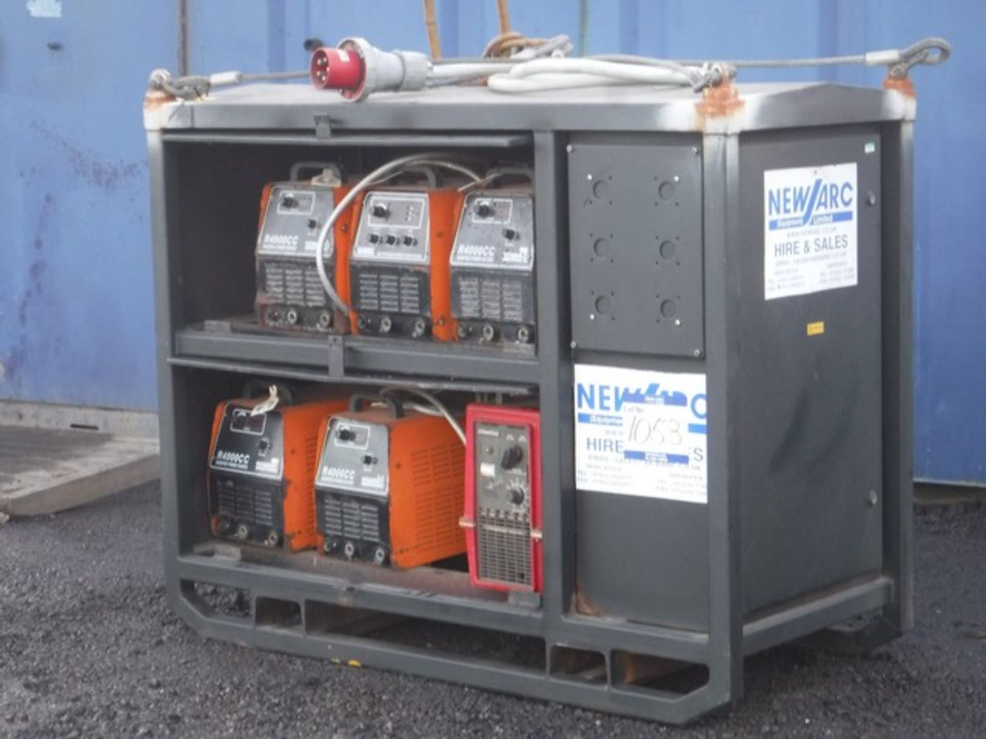 WELDING INVERTER CABINET C/W 6 WELDING INVERTERS