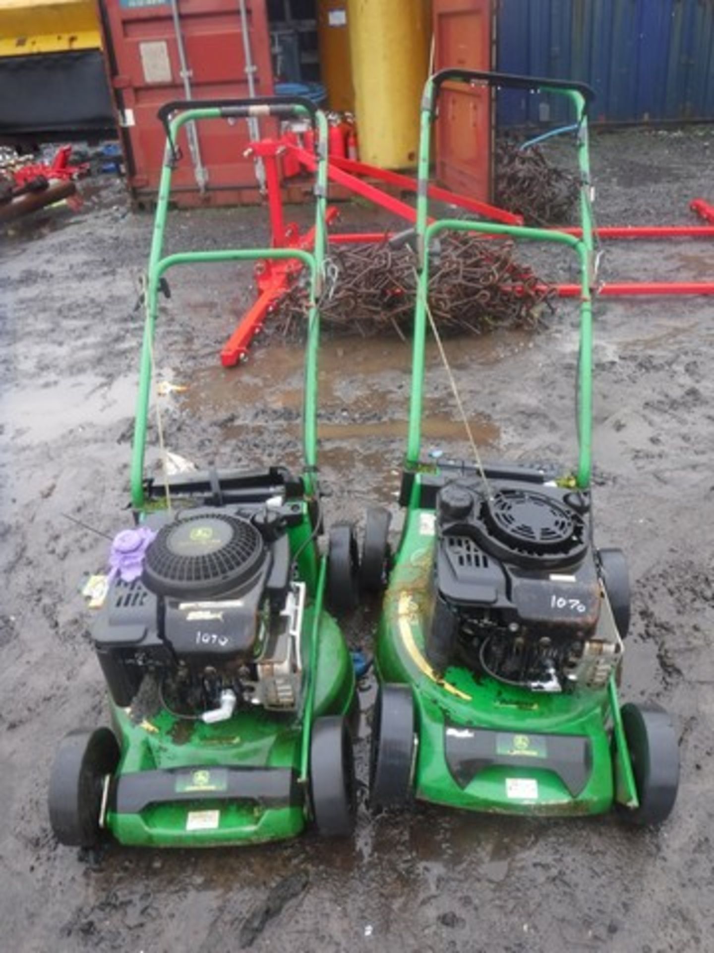 JOHN DEERE LAWNMOWER x2 ASSET NO - 13056 - 14116