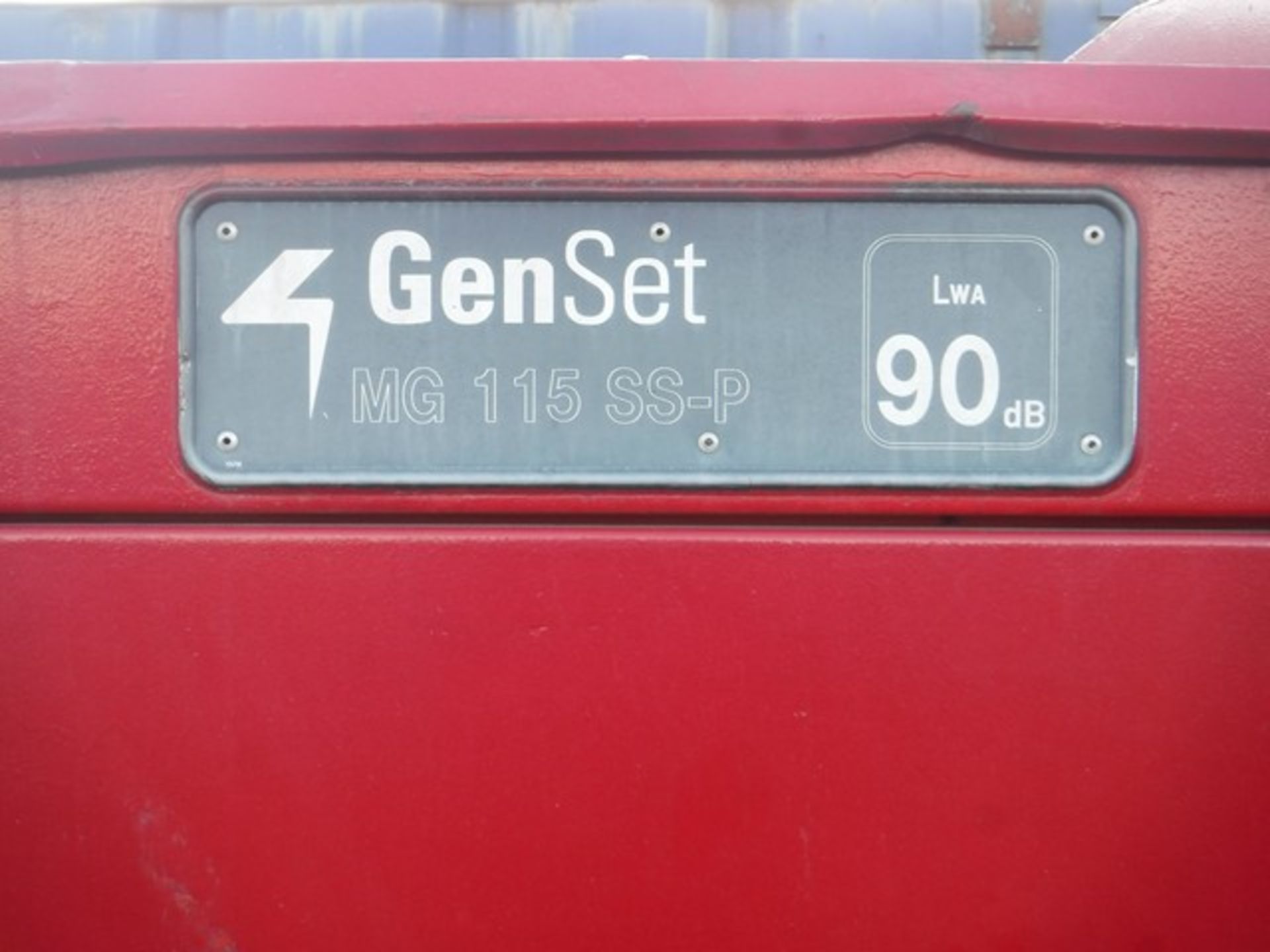 GENSET MG115SS-D GENERATOR 110KVA - 8136HRS (NOT VERIFIED) YEAR 2007 - Image 8 of 19