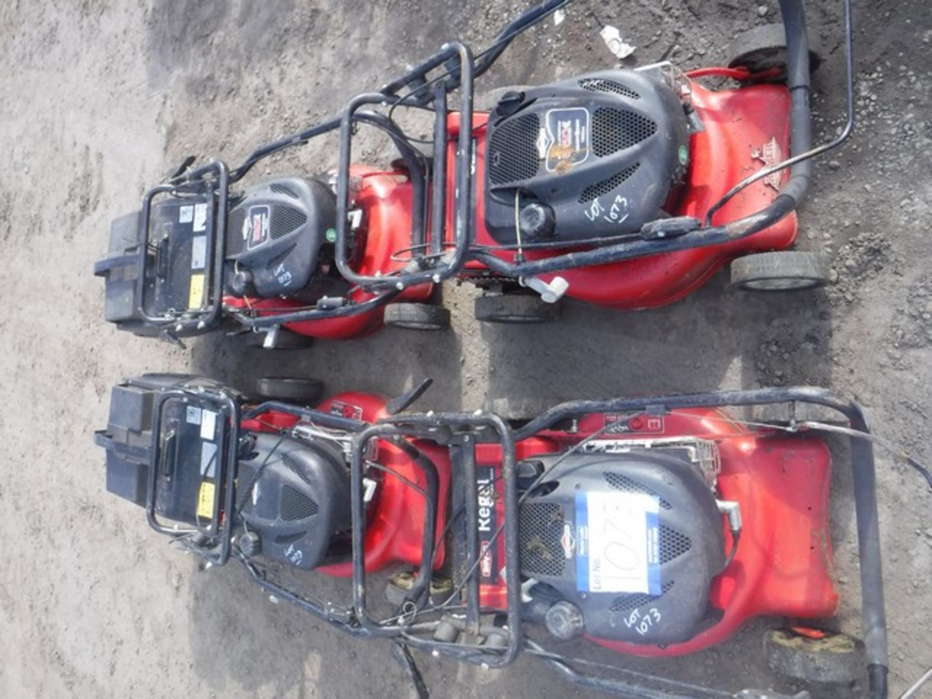 LAWNMOWERS x4 190CC 650 SERIES 2x BACK BOX ***SPARES OR REPAIR*** ASSET NO. - P030503 - P030189 - P0