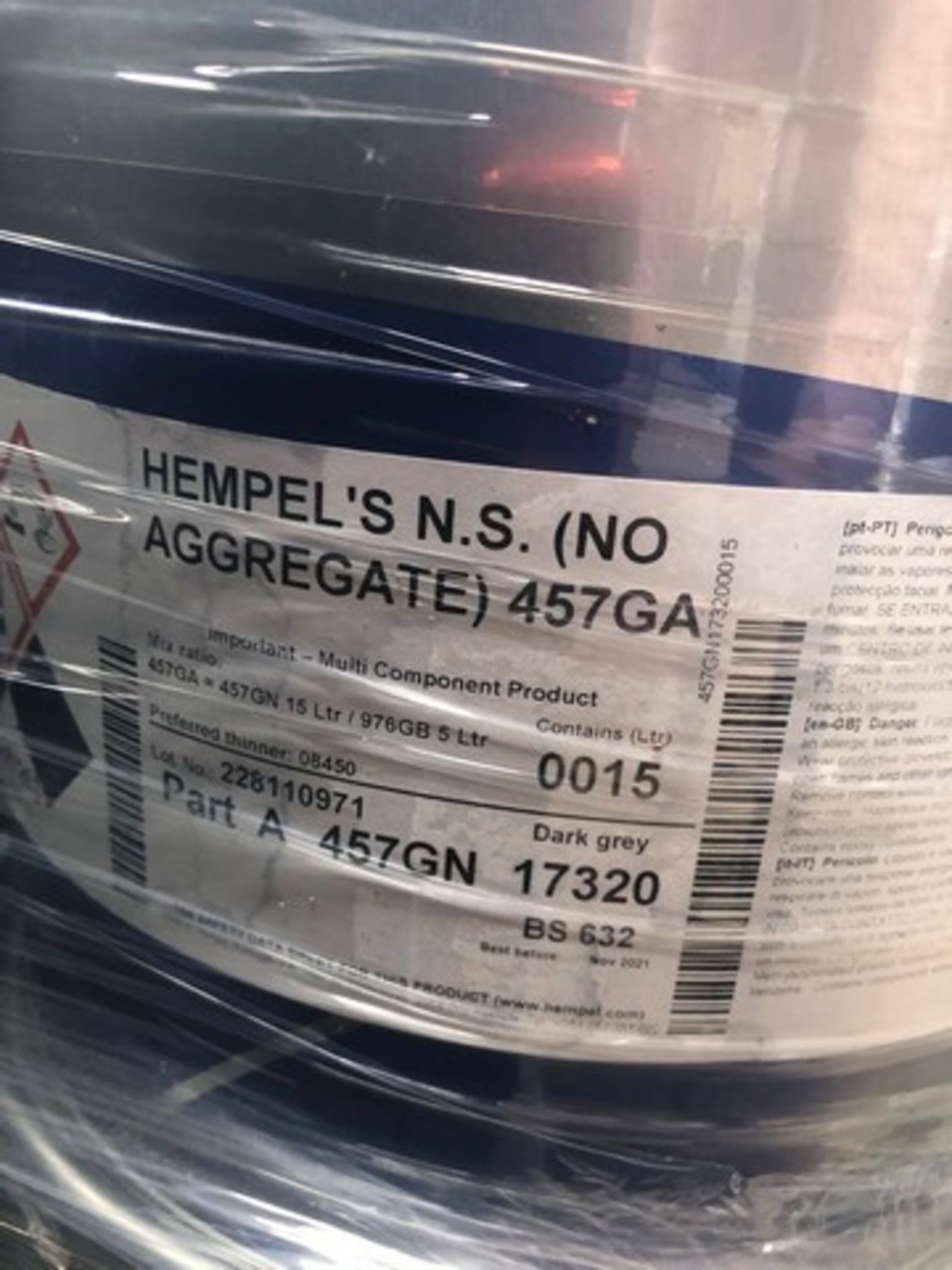 Pallet of Hempel (No Aggregate) 457GA approx 22 tins - Image 2 of 3