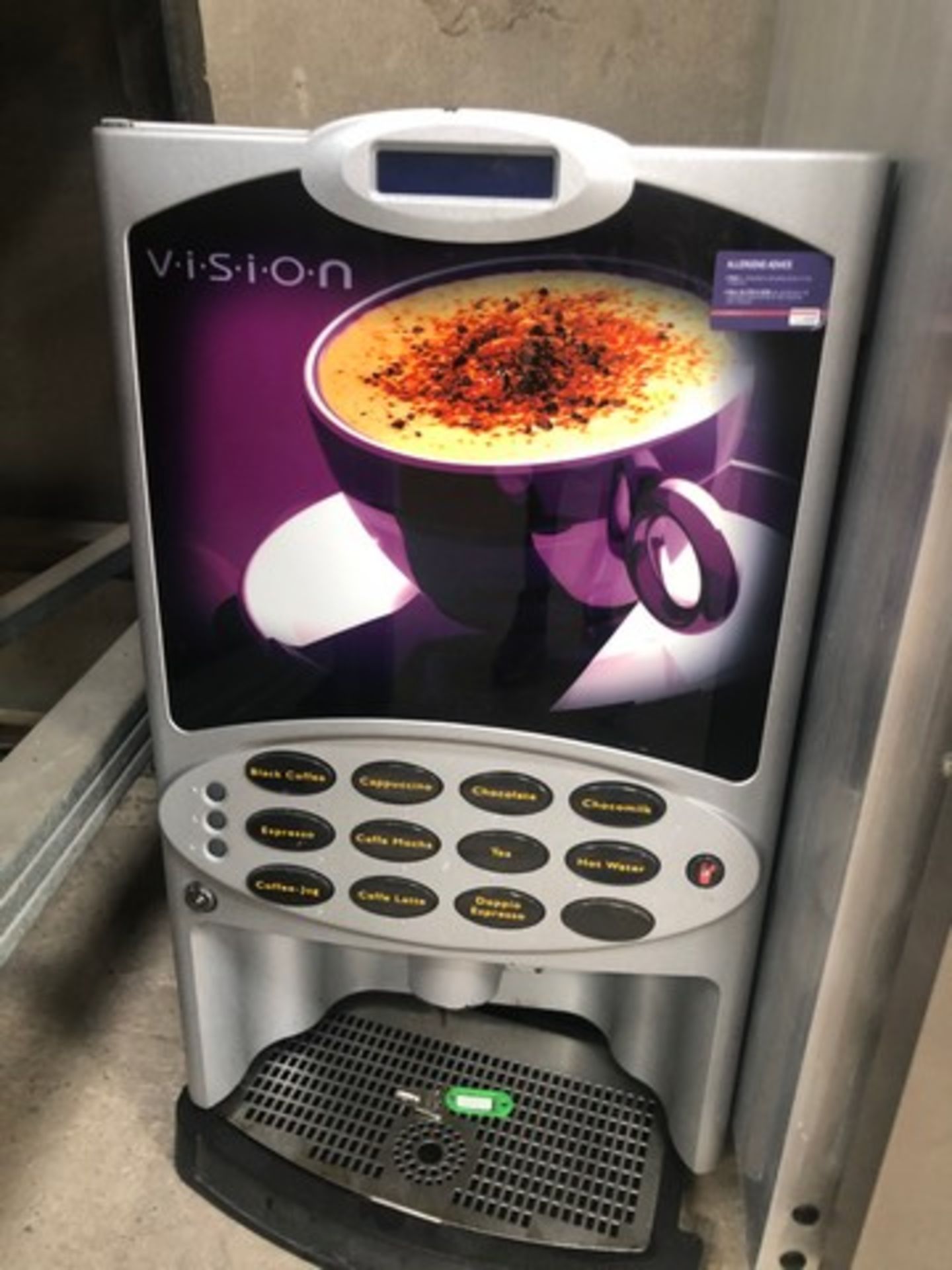 Vision coffee machine C/W Key