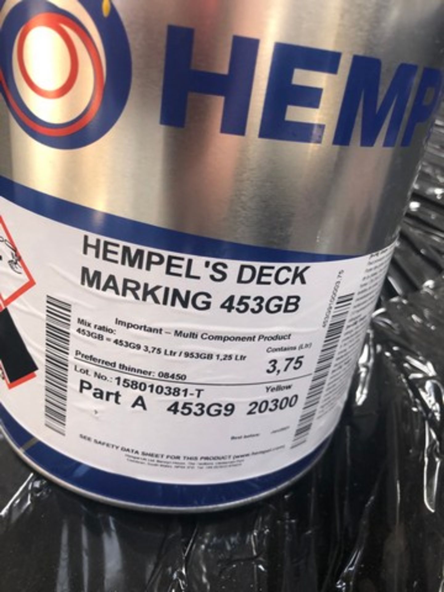 Pallet of Hempel curing agent 953GB approx 45 tins - Image 2 of 3