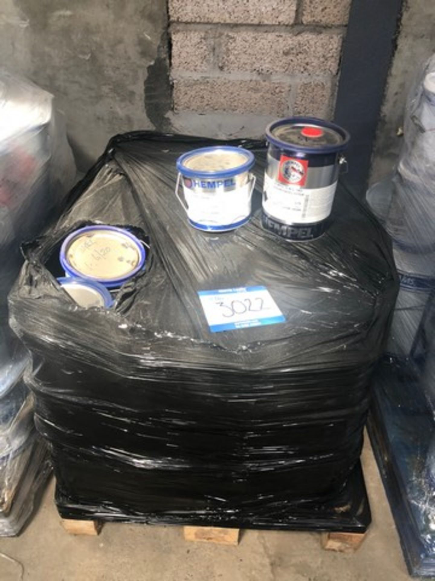 Pallet of Hempel curing agent 976GB approx 60 tins