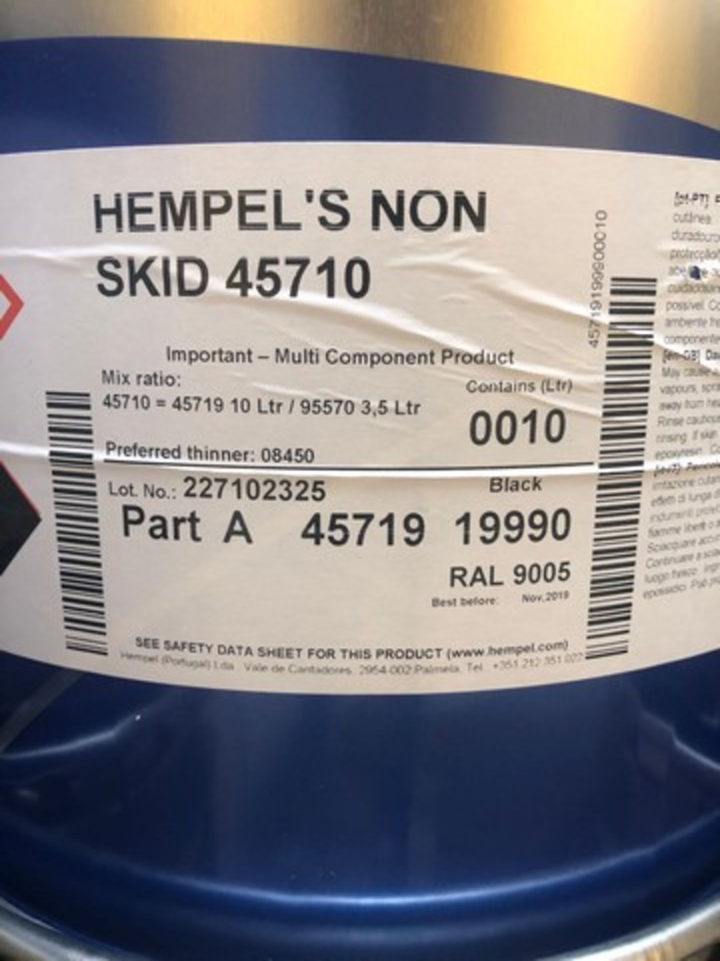 Pallet of Hempel non skid 45710 approx 20 tins - Image 2 of 2
