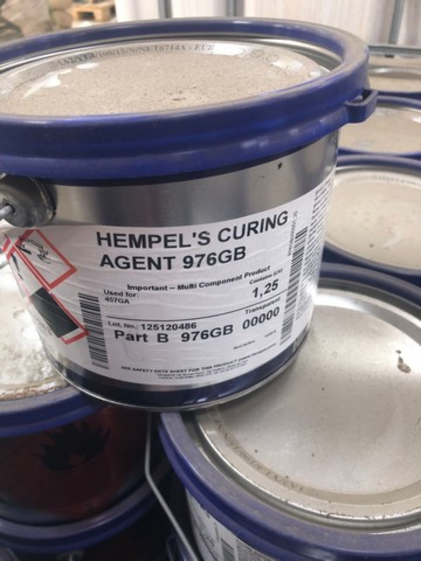 Pallet of Hempel curing agent 976GB approx 70 tins - Image 2 of 2