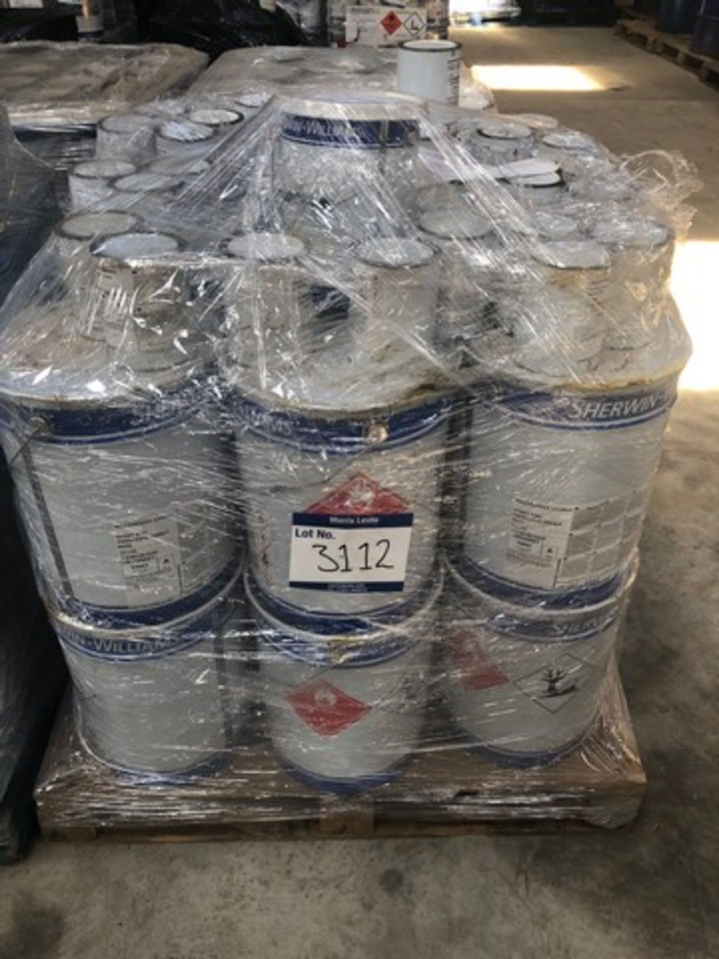 Mixed pallet of Sherwin Williams macropoxy C425V2 zinc phosphate, macropoxy M630V2 additive approx t