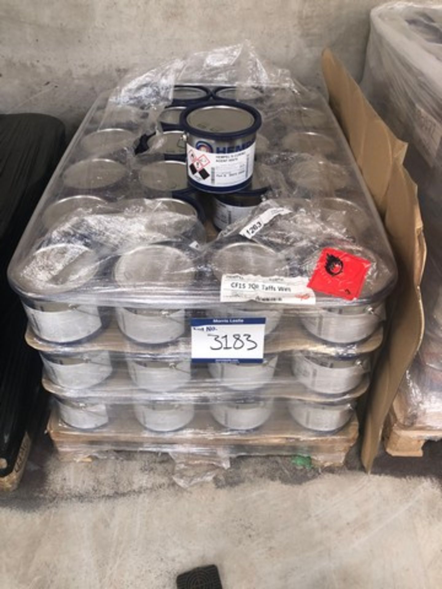 Pallet of Hempel curing agent 95570 approx 70 tins