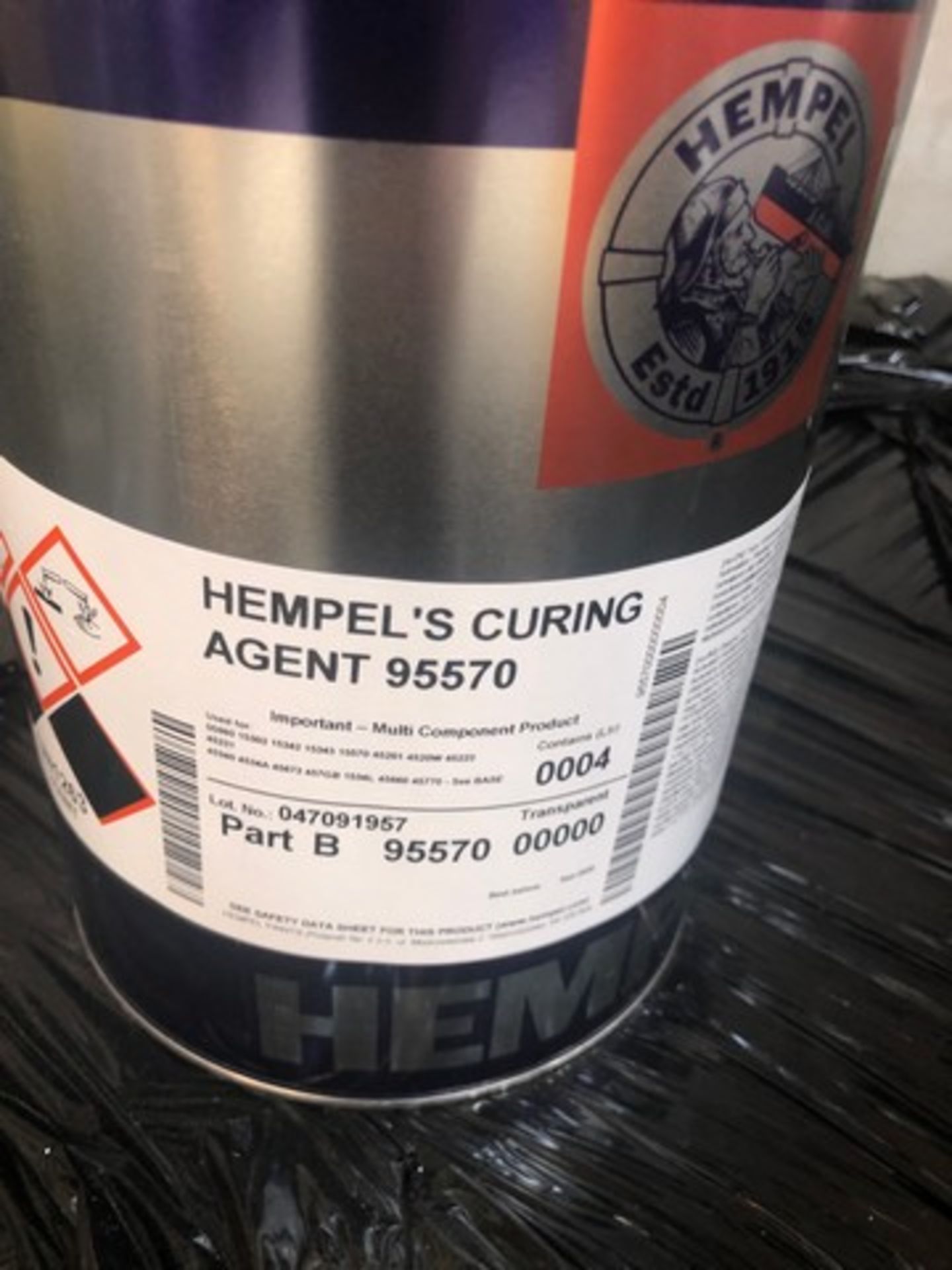 Pallet of Hempel curing agent 95570 approx 30 tins - Image 2 of 2