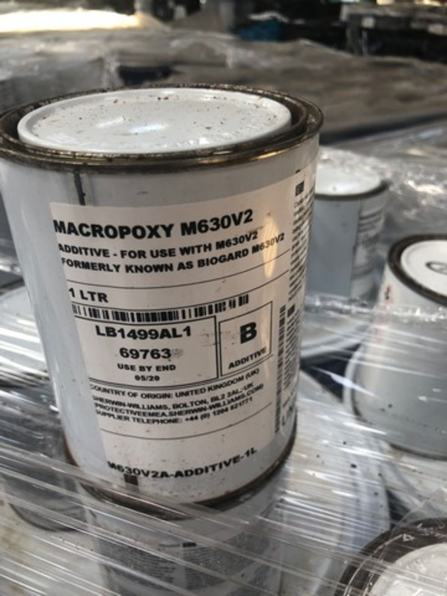 Mixed pallet of Sherwin Williams macropoxy C425V2 zinc phosphate, macropoxy M630V2 additive approx t - Image 4 of 4