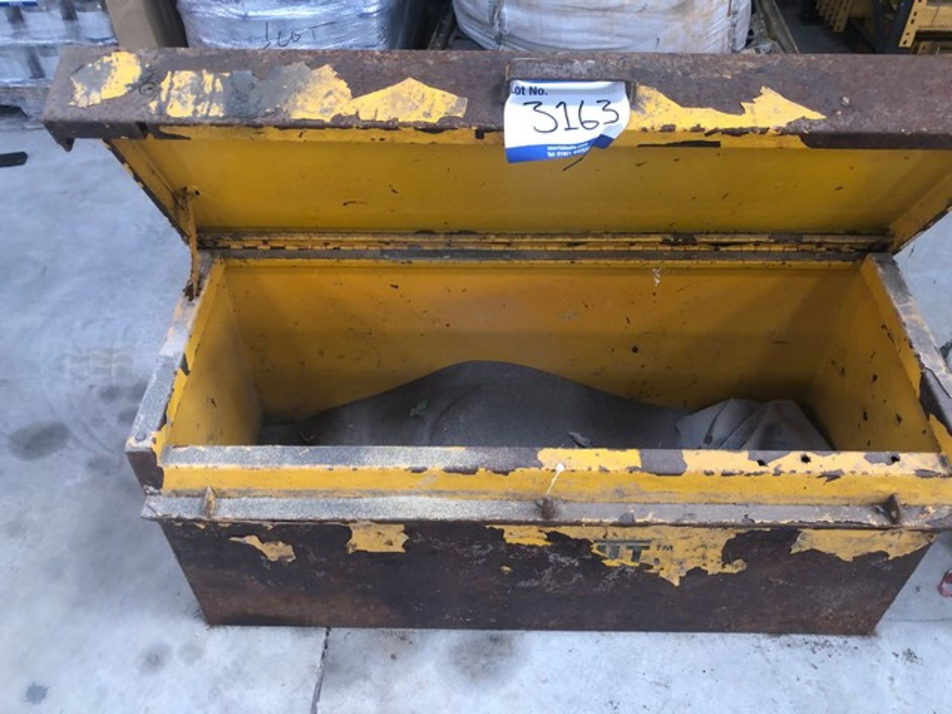 Metal chest with handles