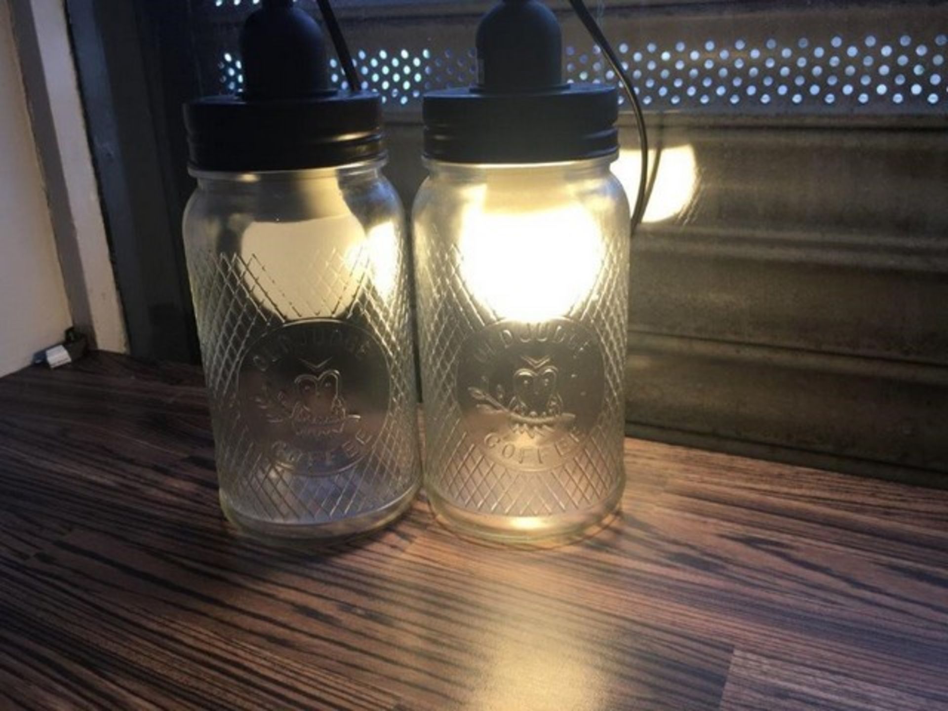 NAUTICAL STYLE LIGHTS x3 AND TABLE LIGHTS x2