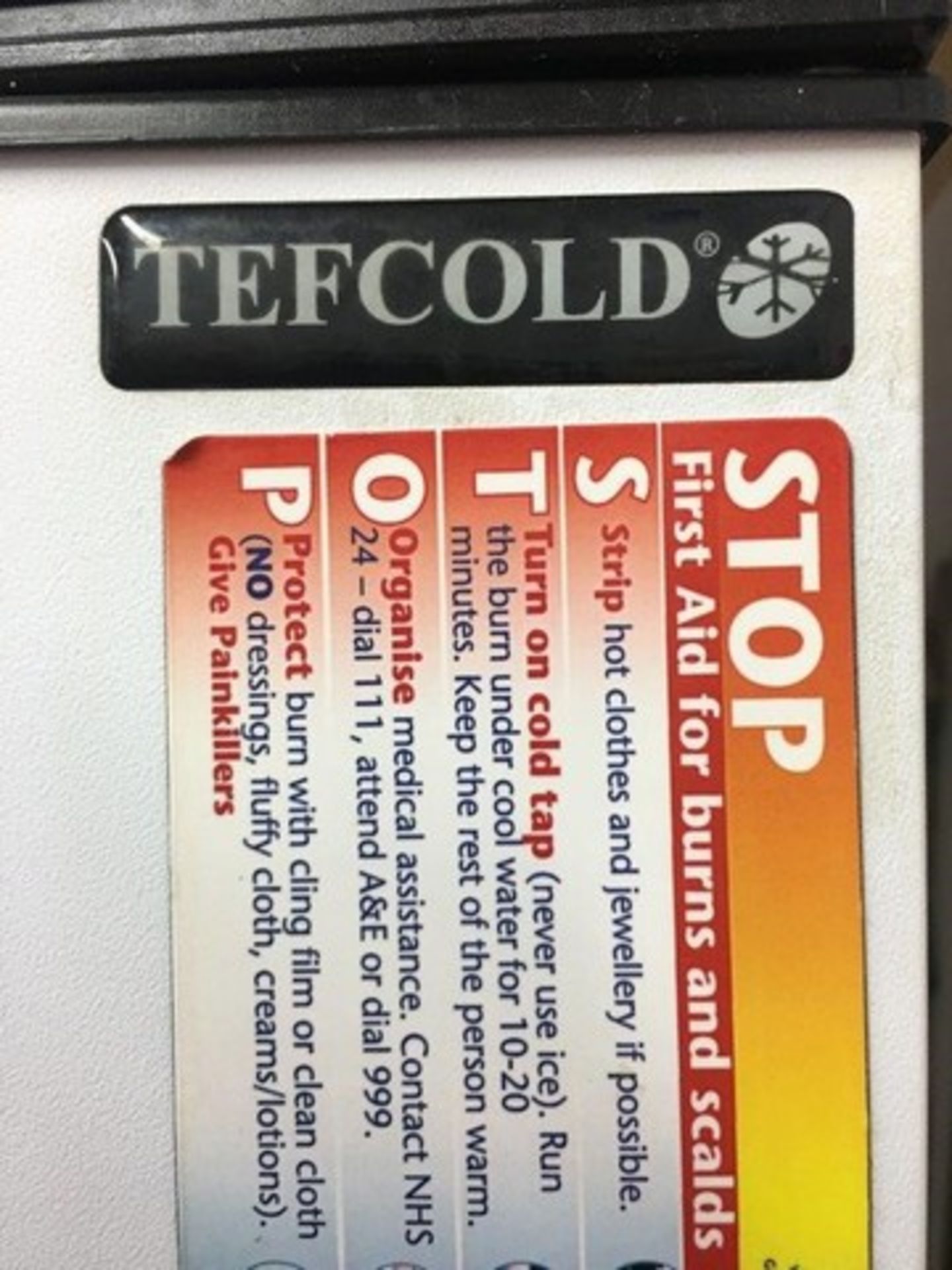 TEFCOLD TALL FREEZER 6FT HEIGHT x 2FT WIDTH x 2FT LENGTH - Image 3 of 4
