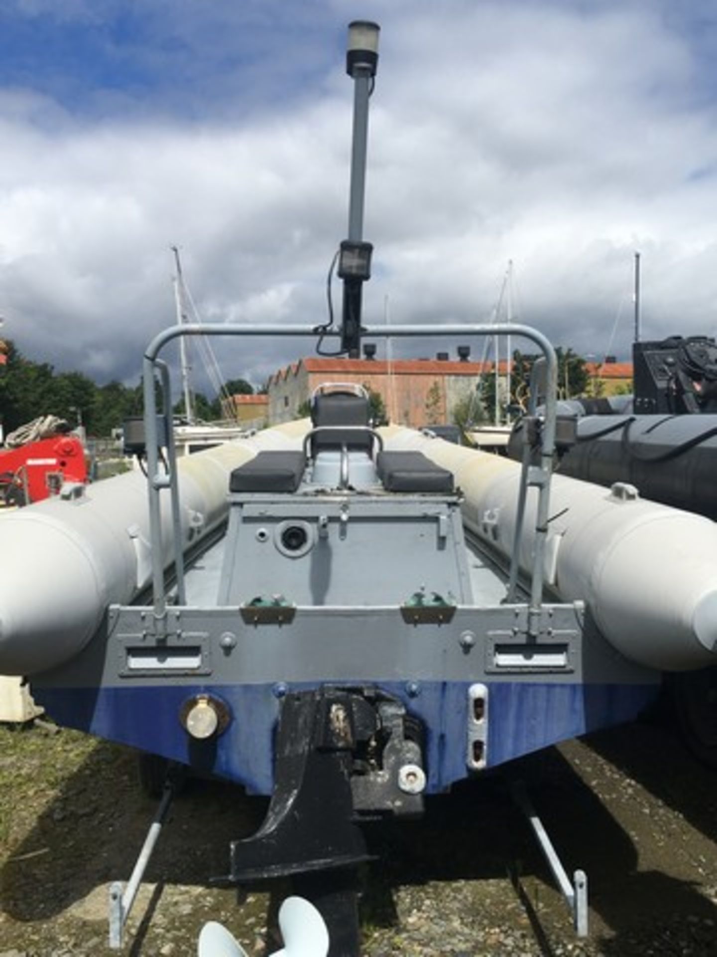 PACIFIC 22 RIB C/W IN BOARD FORD MERMAID DIESEL ENGINE AND GALVANISED TRAILER - Image 2 of 14