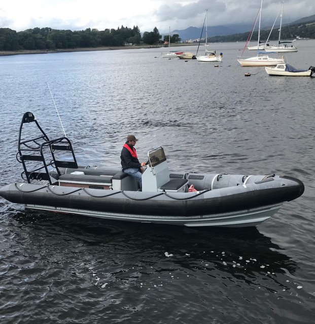 PACIFIC 22 MARINE RIB, 4CYL FORD DIESEL C/W GALVANISED TWIN AXLE TRAILER - Image 2 of 6