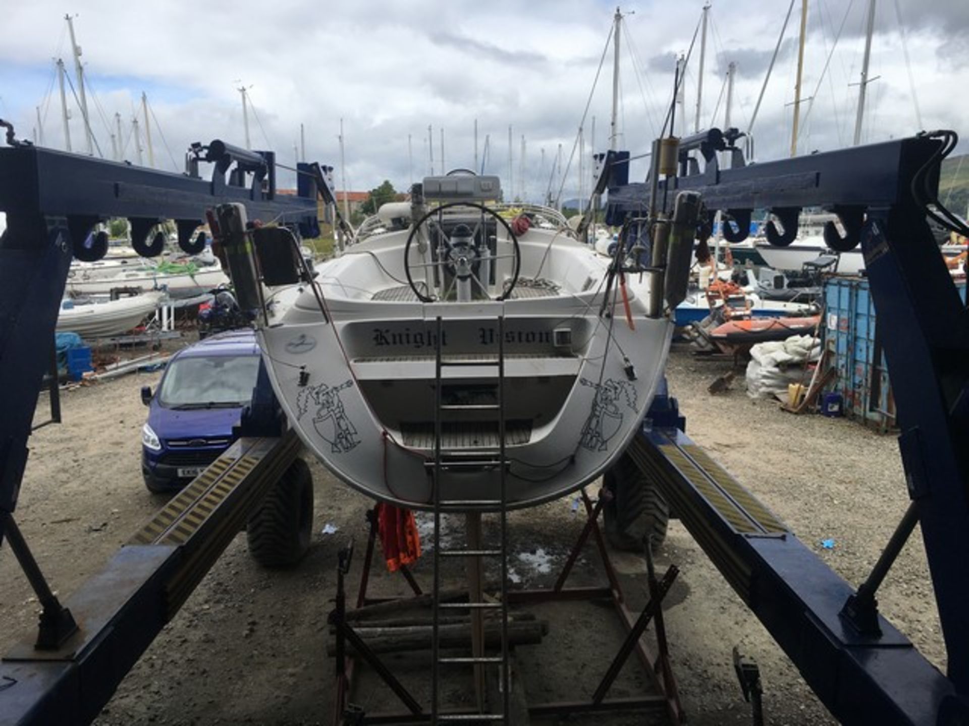 18T SELF PROPELLED WISE AMPHIBIOUS MARINE HOIST C/W VARIABLE WIDTH FRAME **RECENTLY REFURBED - NEW P - Image 8 of 19