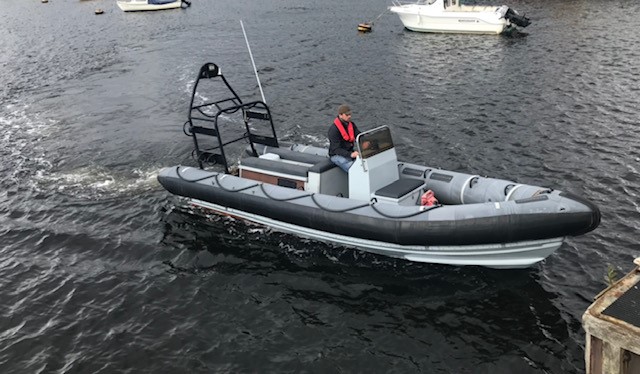 PACIFIC 22 MARINE RIB, 4CYL FORD DIESEL C/W GALVANISED TWIN AXLE TRAILER